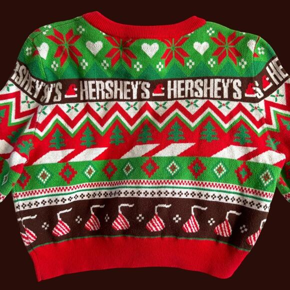 Chocolate Crop Sweater Hersheys x Forever 21 Collective Medium long sleeve - Picture 7 of 13